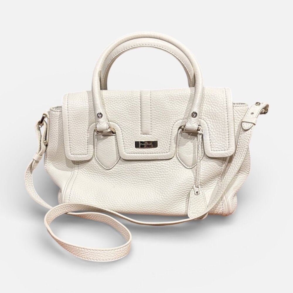 Cole Haan White Leather Shoulder & Crossbody Bag